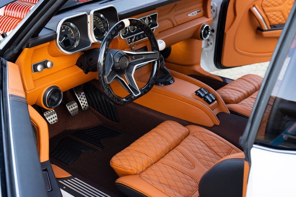 Custom automotive leather interior